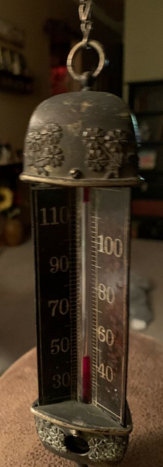Antique Chandelier Hanging Thermometer By Taylor Bros.  Rochester Ny 1887
