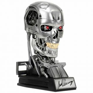 Arnold Schwarzenegger Autographed Terminator T - 800 Endoskeleton 1:1 Prop Bust 2