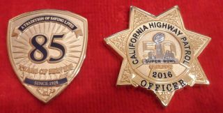 California Highway Patrol Bowl & Chp 85th Anniversary Coin (chp Lapd Fbi