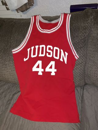 Judson High School Rockets Champion Basketball Jersey 80s Vg Med