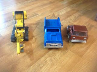3 Vintage Metal Toy Trucks,  Buddy L,  Tonka,  Structo