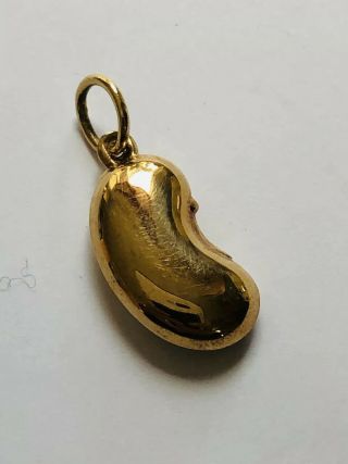 Vintage 9ct Gold Kidney Bean Charm,  375