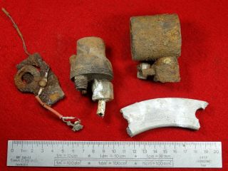 Ww2 German Piece Of V2 Rocket A4 4x Piece Various Set From V2 Wwii