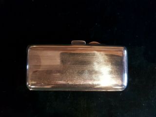 Solid Silver Ladies Cigarette Case.  Birmingham 1915.  Samuel M Levi.  39gms.