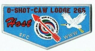 Boy Scout Oa 265 O - Shot - Caw 2016 S - 4 Conference Host Lodge Flap