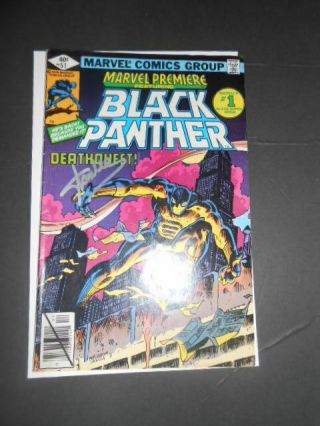 Black Panther Comic Book 52 With Autograph Of Stan Lee On Cover