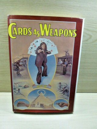 Rare Magic Book - Cards As Weapons By Ricky Jay - 1977