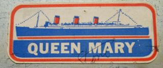 " Rms Queen Mary " Steamship Ocean Liner Lifeboat And Raft Ration Biscuit Tin