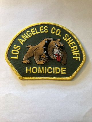 Los Angeles County Sheriff Homicide Unit Rare Ca California Police Patch