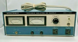 Vintage Heath Zenith Model Ip - 5220 Variable Isolated Ac Power Supply