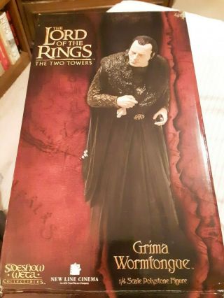Lord Of The Rings " Grima Wormtongue 1/4 Scale Polystone Figure " Sideshow