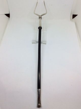 18th Century C1760 - 90 Solid Silver Toasting Fork Georgian