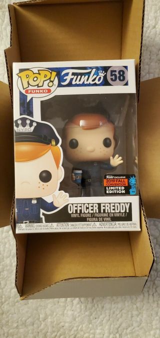 Funko Pop 58 Officer Freddy 2019 Nycc Shared Exclusive.  Bnib & Ready To Ship