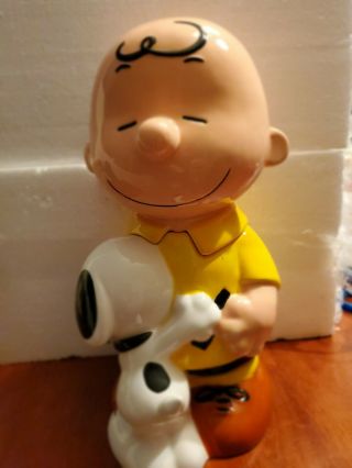 Peanuts Charlie Brown And Snoopy Cookie Jar