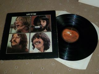 The Beatles Let It Be Lp Usa Apple 1st Press - Gatefold Paste - Over Bellsound