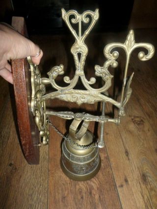 Vintage Mechanical Brass Ringing Door Bell