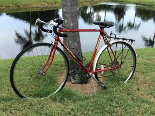 Vintage 1980’s 25” Mens Red Schwinn Sprint 10 Speed Road Bike.  Excel.