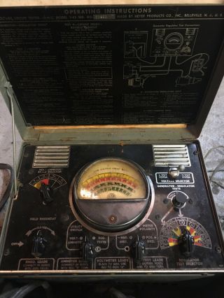 Vintage Qm Model 1 - 42 Low Voltage Electrical Circuit Tester Heyer Qmc Military