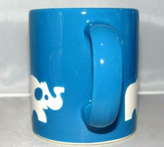 Waechtersbach Spain Blue ZOO ANIMALS 12oz.  Coffee Mug Tea Cup Giraffe Elephant 2