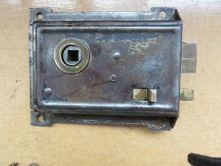 vintage rim lock & bakalite knobs 3