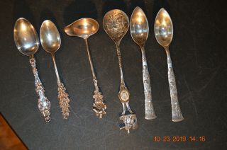 6 Spoons 5 Sterling Silver Tiffany & Co.  R In Crest Lyon Logo Reed Barton