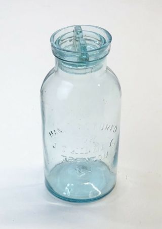 Manufactured For J.  T.  Kinney Trenton,  Nj (quart) Antique Fruit Jar