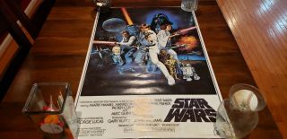 1977 Star Wars Movie Poster 20th Century Fox Portal Pub Ptw531