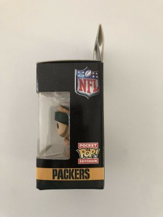 NIP Funko Pocket Pop NFL Packers Aaron Rodgers Keychain HTF 2