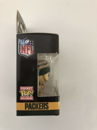 NIP Funko Pocket Pop NFL Packers Aaron Rodgers Keychain HTF 3