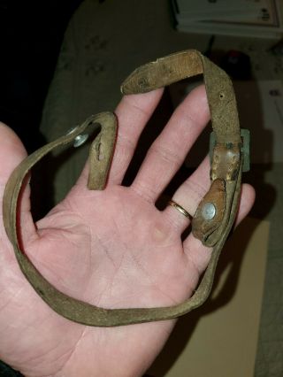 Wwii Military Leather Chin Strap For German Helmet M35 M40 M42 Ww2