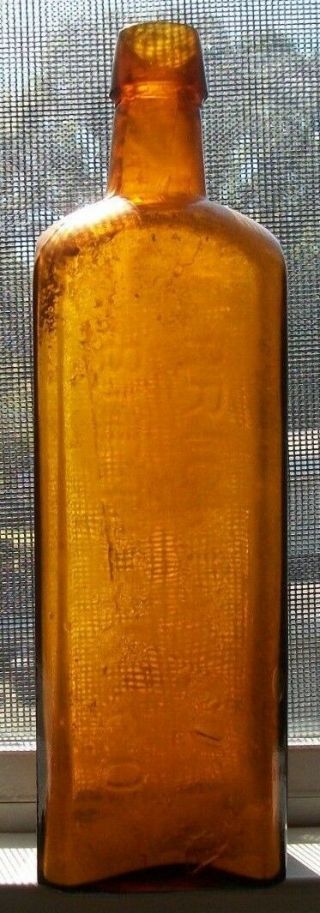 Pretty Honey Amber 1870s Era Prickly Ash Bitters Co Applied Top