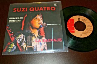 Suzi Quatro La Salvaje - The Wild One 1975 Mexico 7 " 45 Hard Rock