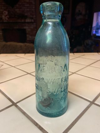 Rare Antique W.  E.  Deamer Nevada Co.  Soda Water Grass Valley Glass Bottle