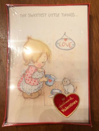 Vintage Box Of 12 Hallmark Betsey Clark Cards 1985 Valentines