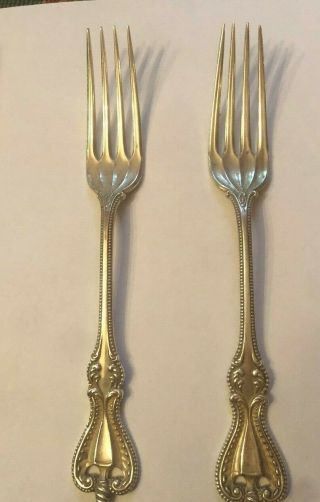 2 Old Colonial Sterling Silver Dinner Forks By Towle