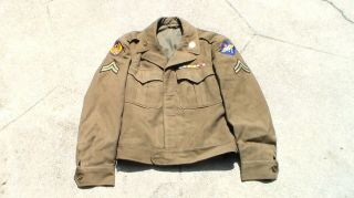 Old Ww2 Era Us Army Air Forces 1945 Dated Ike Jacket 8th Air Force Aaf