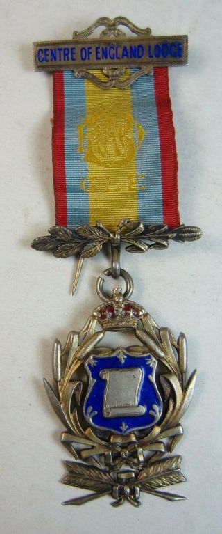 1909 Sterling Silver Raob Royal Antediluvian Order Of Buffaloes Medal