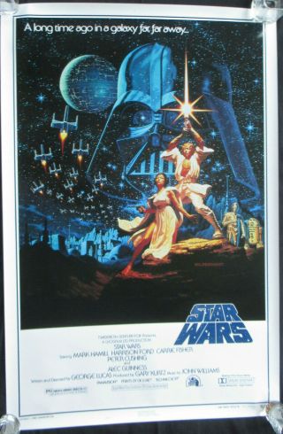 Star Wars 15th Anniversary Poster Greg Tim Hildebrandt 1992 Style B Rolled