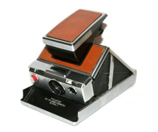 Vtg Polaroid Sx - 70 Land Camera Alpha 1 - 1970s Brown Exterior -