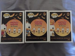 Funko Disney Huey Dewey Louie Halloween 3 pack Ducktales 606 607 608 2