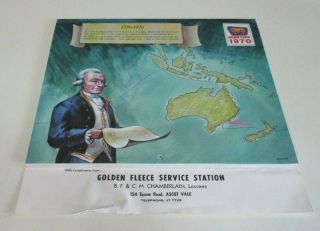 1970 Golden Fleece Calendar - Bicentenary Of The Discovery Of Australia Edition