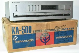 Vintage Kenwood Model Ka - 500 Stereo Integrated Amplifier