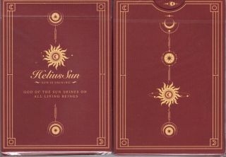Helius Sun (red) Playing Cards - Classic Edition - Uspcc - Limited Edition 2500