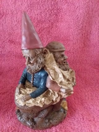 Pete And Repete 1990 Tom Clark Gnome Figurine Cairn Studio Retired Ed 13 Signed