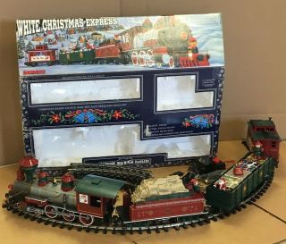 Htf Vintage 1990’s Bachmann G Scale White Christmas Express Train Set