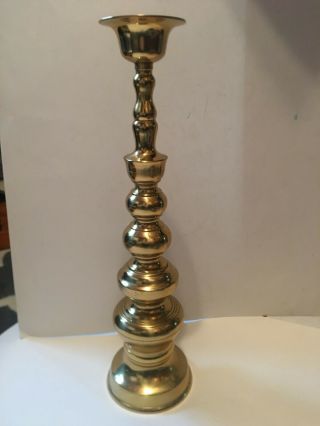 Vintage Homco Brass Candle Holder Made In Japan 18 " Tall