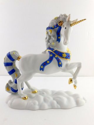 Princeton Gallery Sun Moon Stars Unicorn Final Issue 2008 Porcelain Figurine
