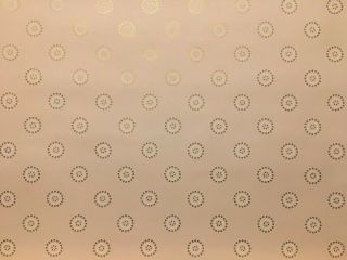 Chatham Vtg 1940s 9 Rolls Wallpaper Pink With Gold Circular Design 20 " Width