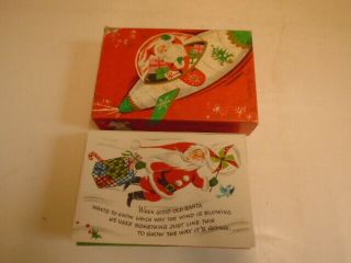 18 Vintage Christmas Toy Cards W/ Envelopes,  Santa