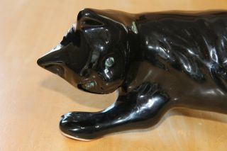 Vintage camark Black Ceramic Wall Climbing Cat Kitten 16” Decor 3